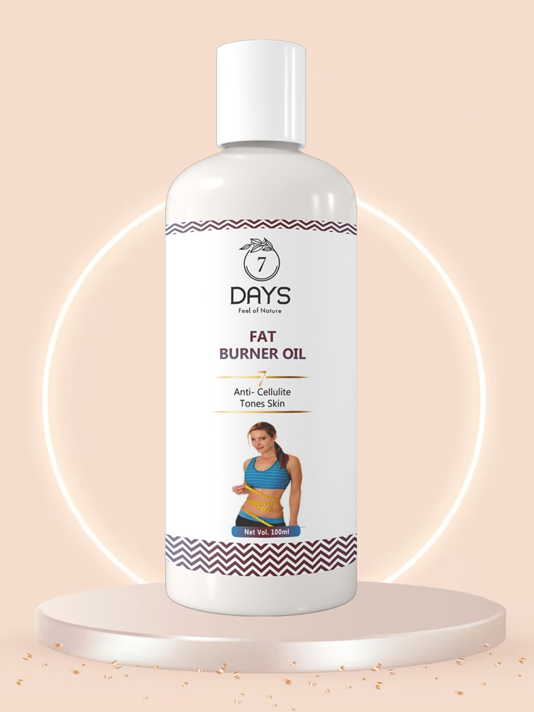 

7 DAYS Fat Burner Body Oil - Boosts Metabolism & Detoxifies - 100ml, White