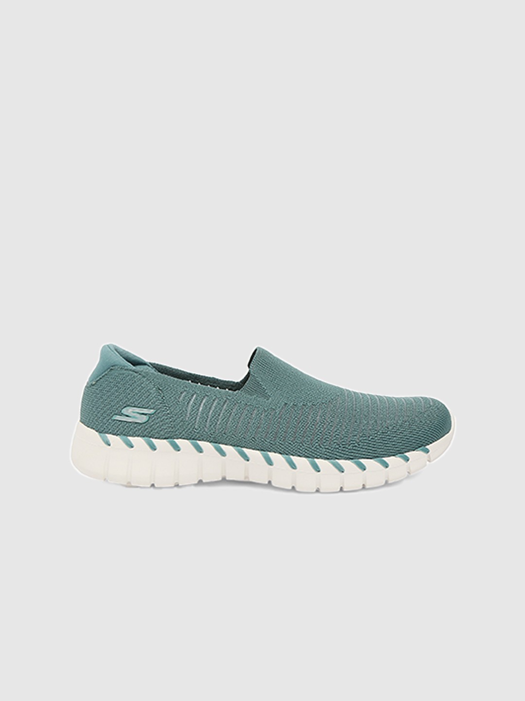 

Skechers Women Green Textile CHERLIN Walking Non-Marking Shoes