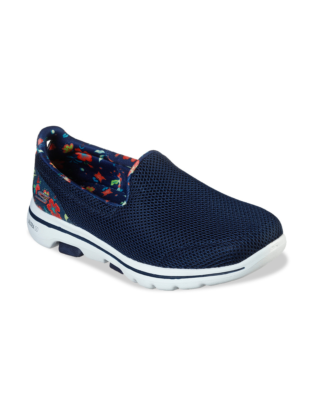 

Skechers Women Navy Blue Mesh Walking Non-Marking Shoes
