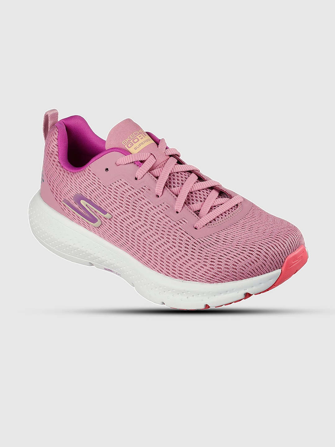 

Skechers Women Pink Mesh GO RUN SUPERSONIC Running Non-Marking Shoes