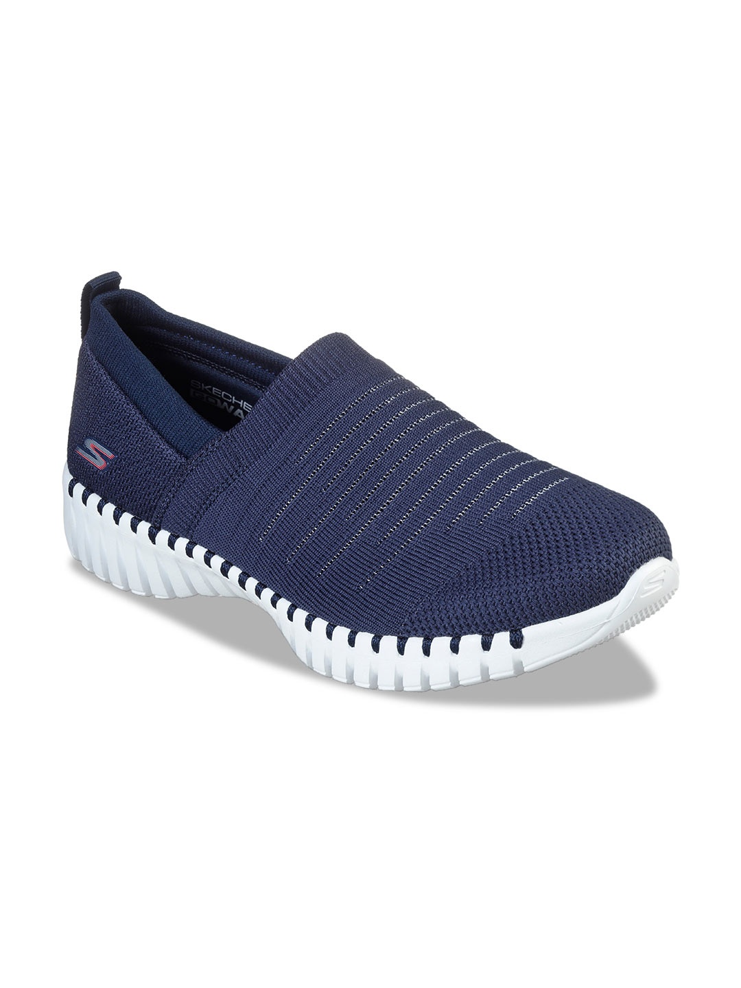 

Skechers Women Navy Blue Mesh GO WALK SMART - WISE Walking Non-Marking Shoes