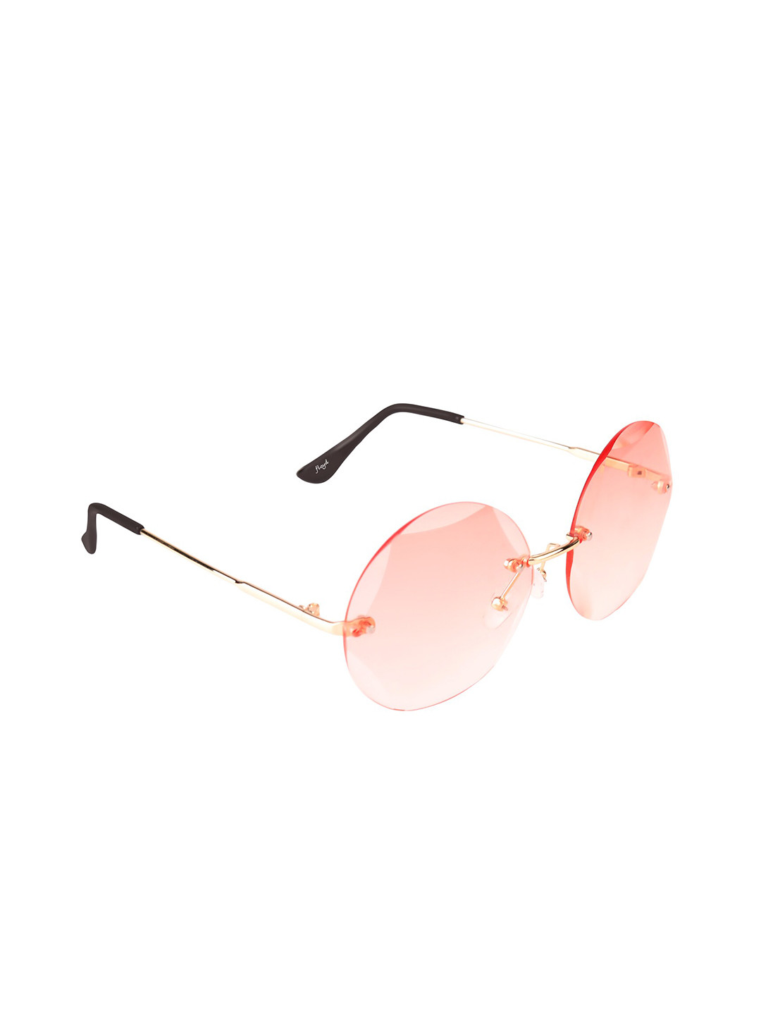 

Floyd Unisex Pink & Gold-Toned Round Sunglasses