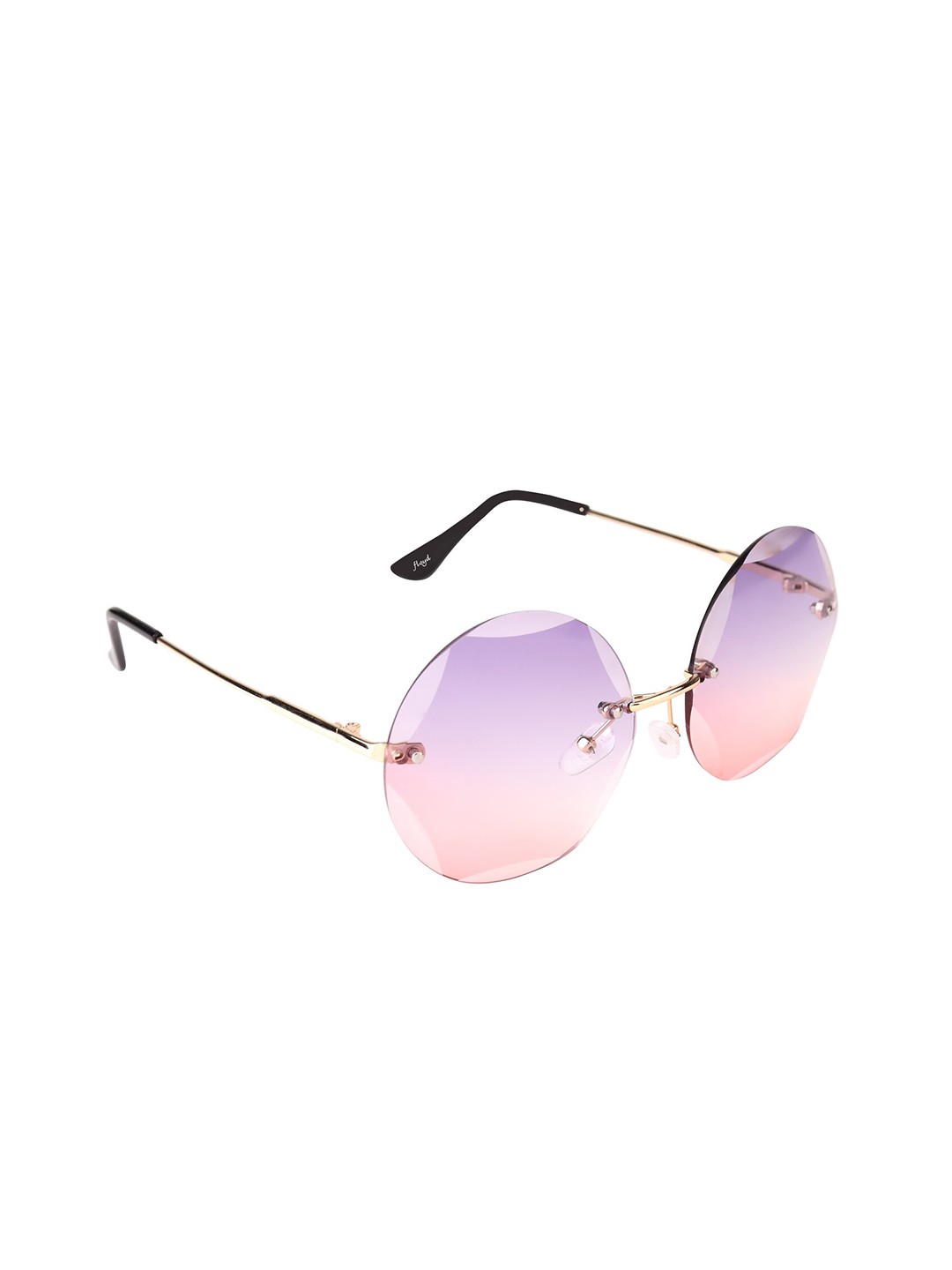 

Floyd Unisex Pink Lens & Gold-Toned Round Sunglasses with UV Protected Lens Rl7_Vio_Pink-Violet