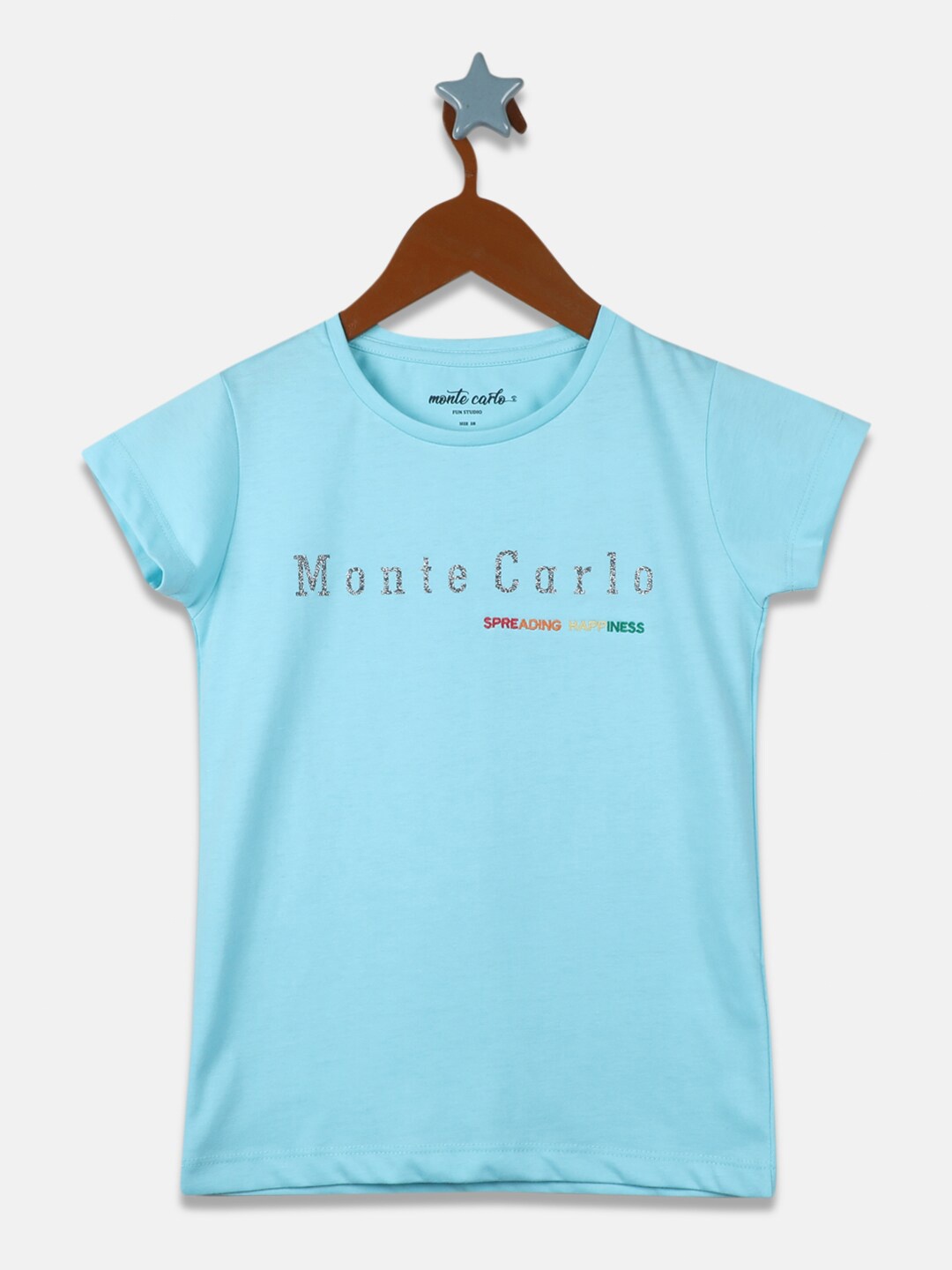 

Monte Carlo Girls Blue Printed Top