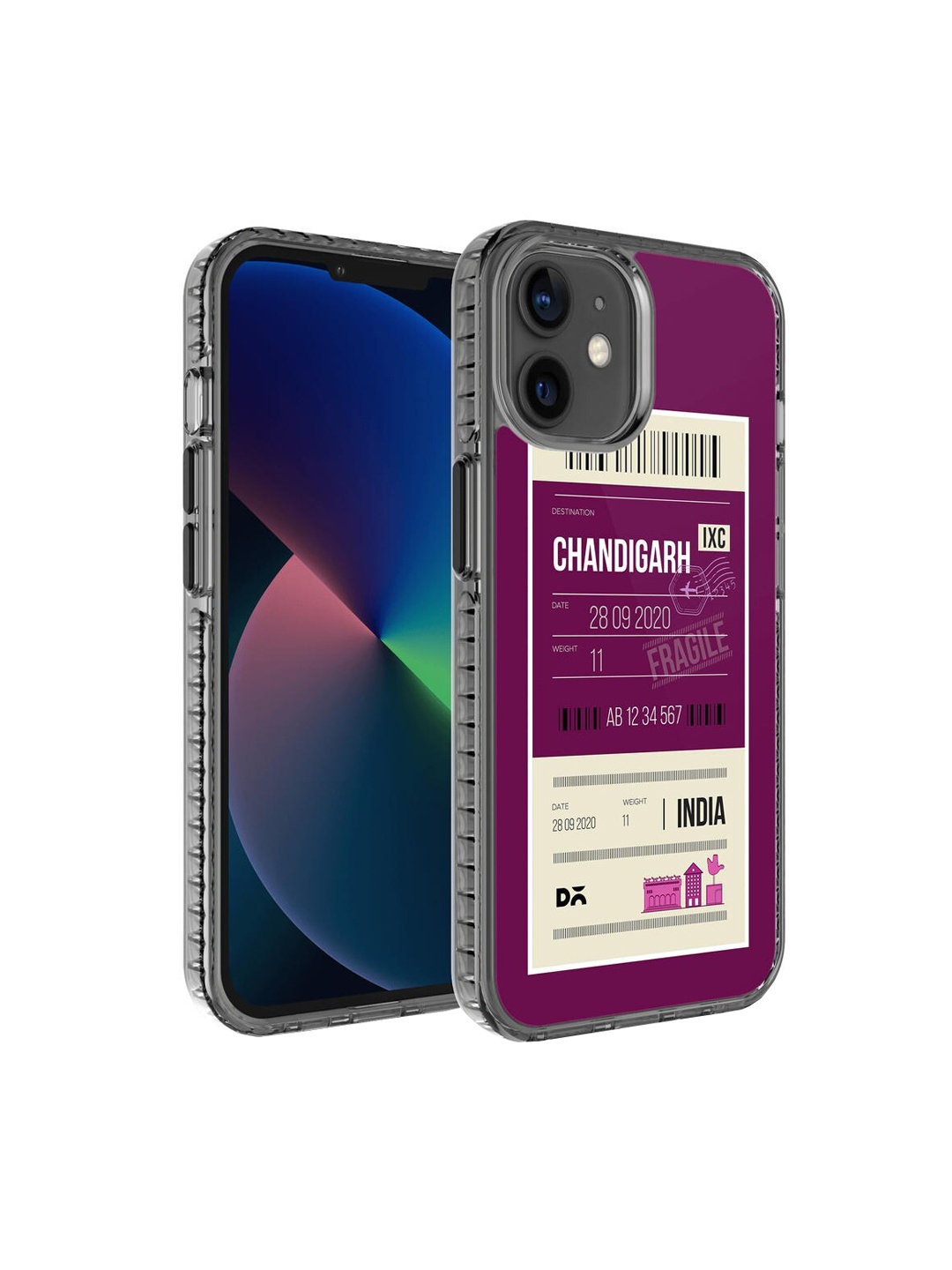DailyObjects Chandigarh City Case Cover For iPhone 12 Mini, Purple