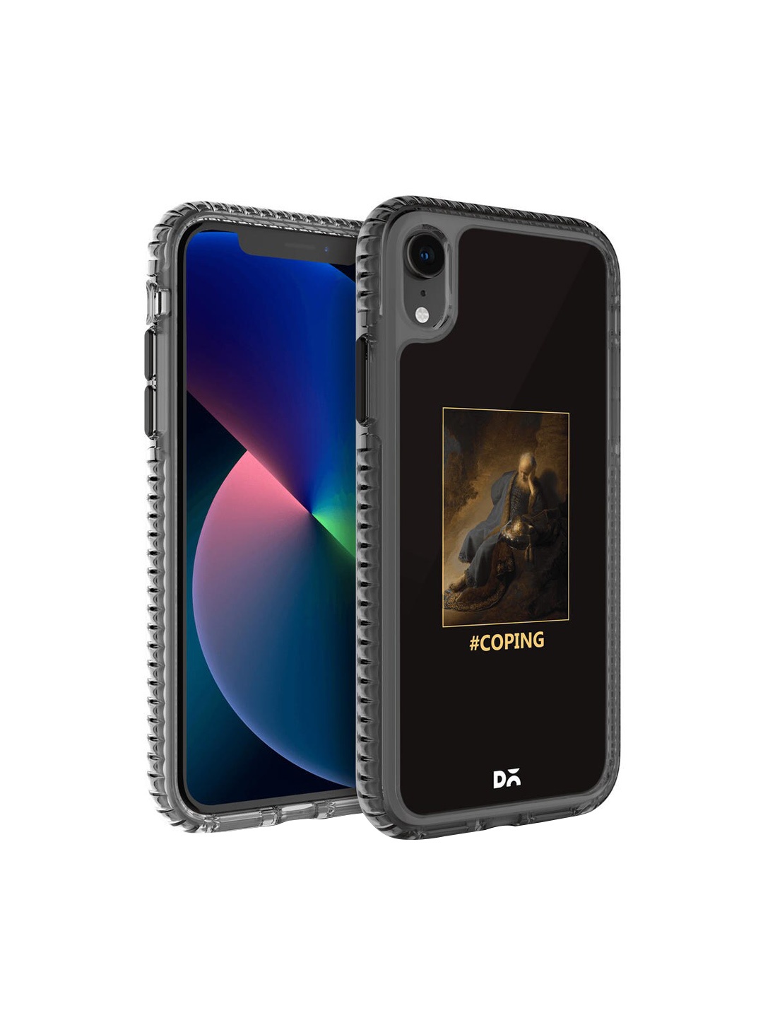 

DailyObjects Black Printed Stride 2.0 iPhone XR Back Case, Multi
