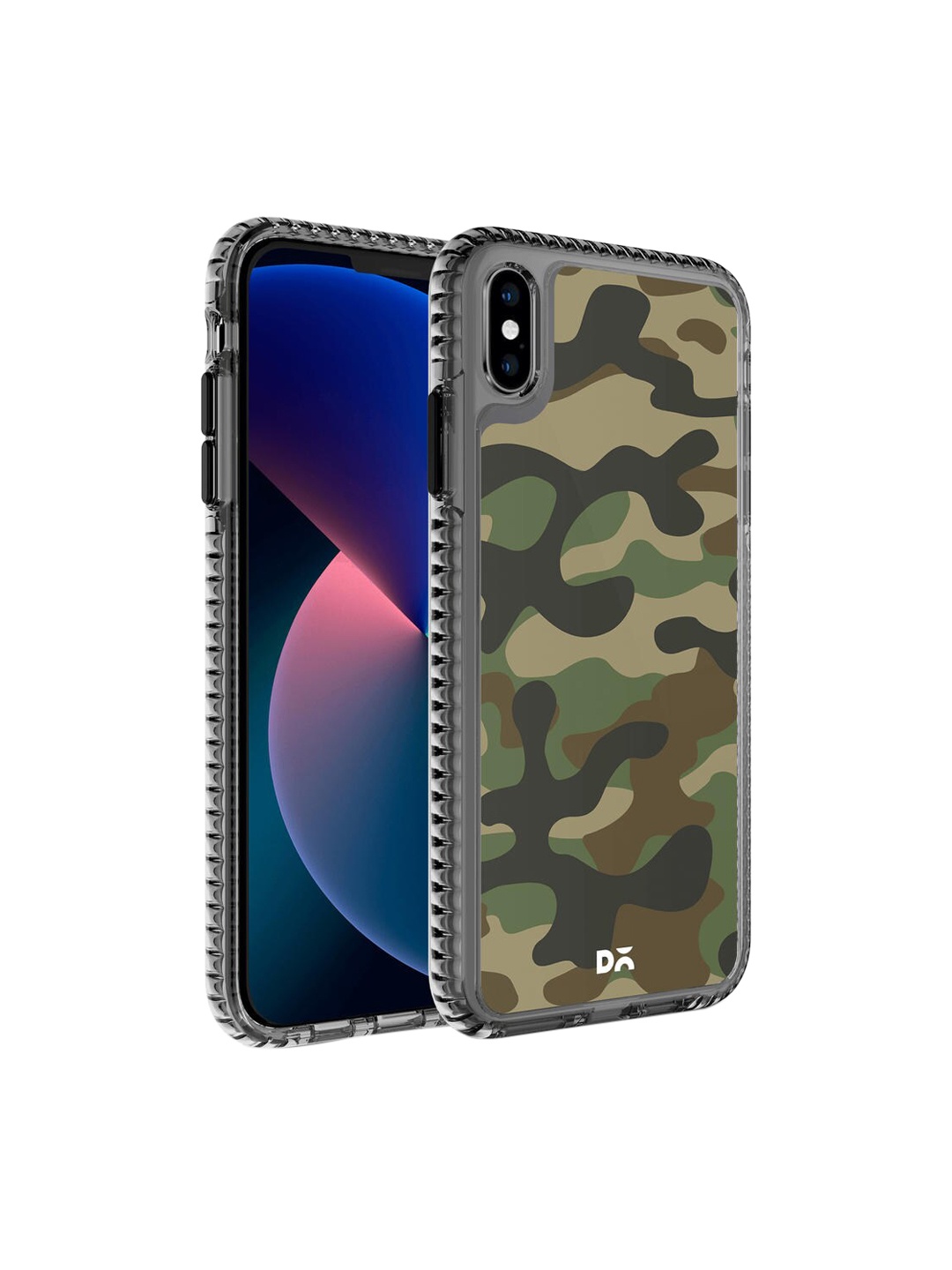 

DailyObjects Green Camouflage Printed Stride 2.0 iPhone XS Max Back Case