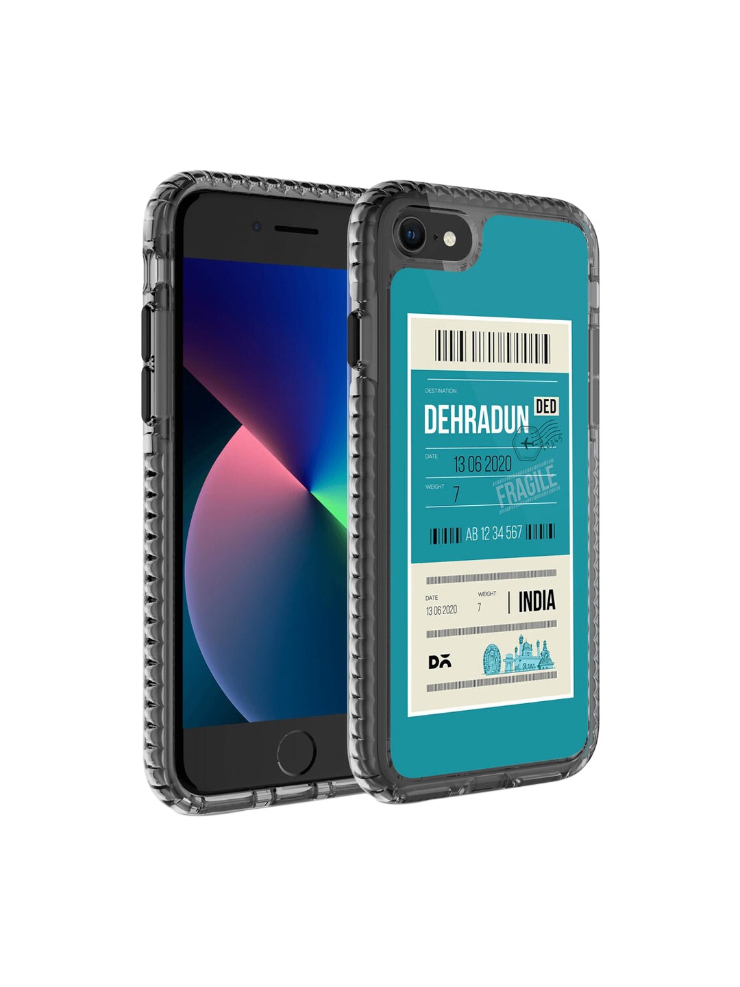 

DailyObjects Blue & White Dehradun City iPhone 8 Stride 2.0 Case Cover