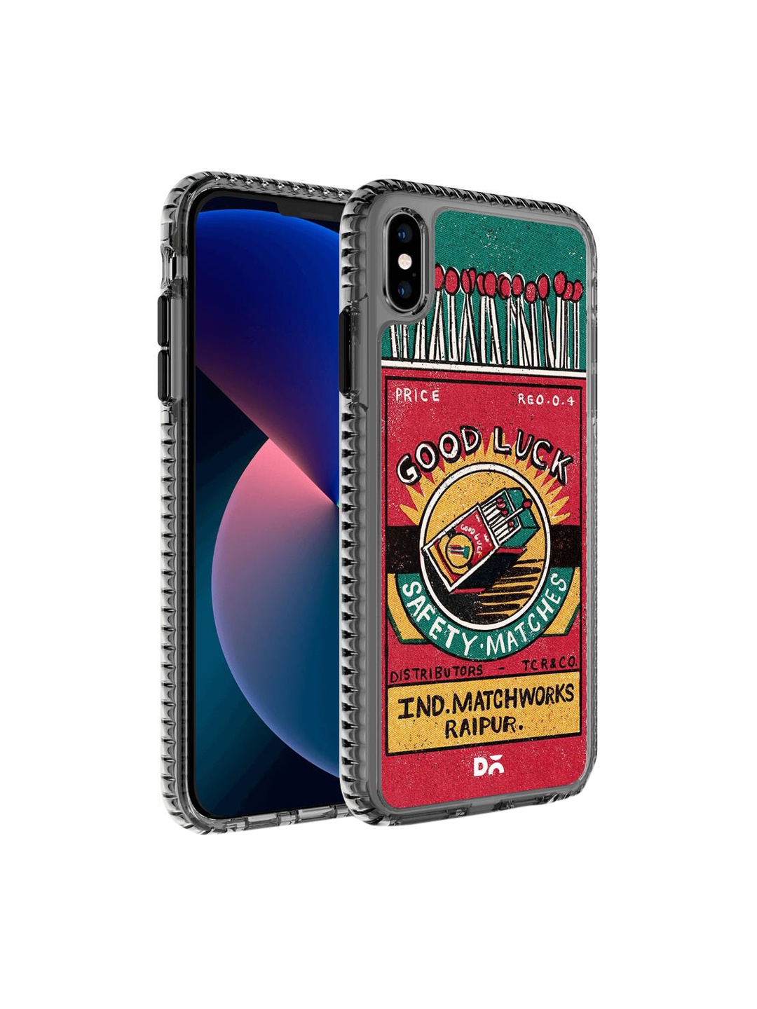

DailyObjects Transparent & Red Printed iPhone XS Back Cover