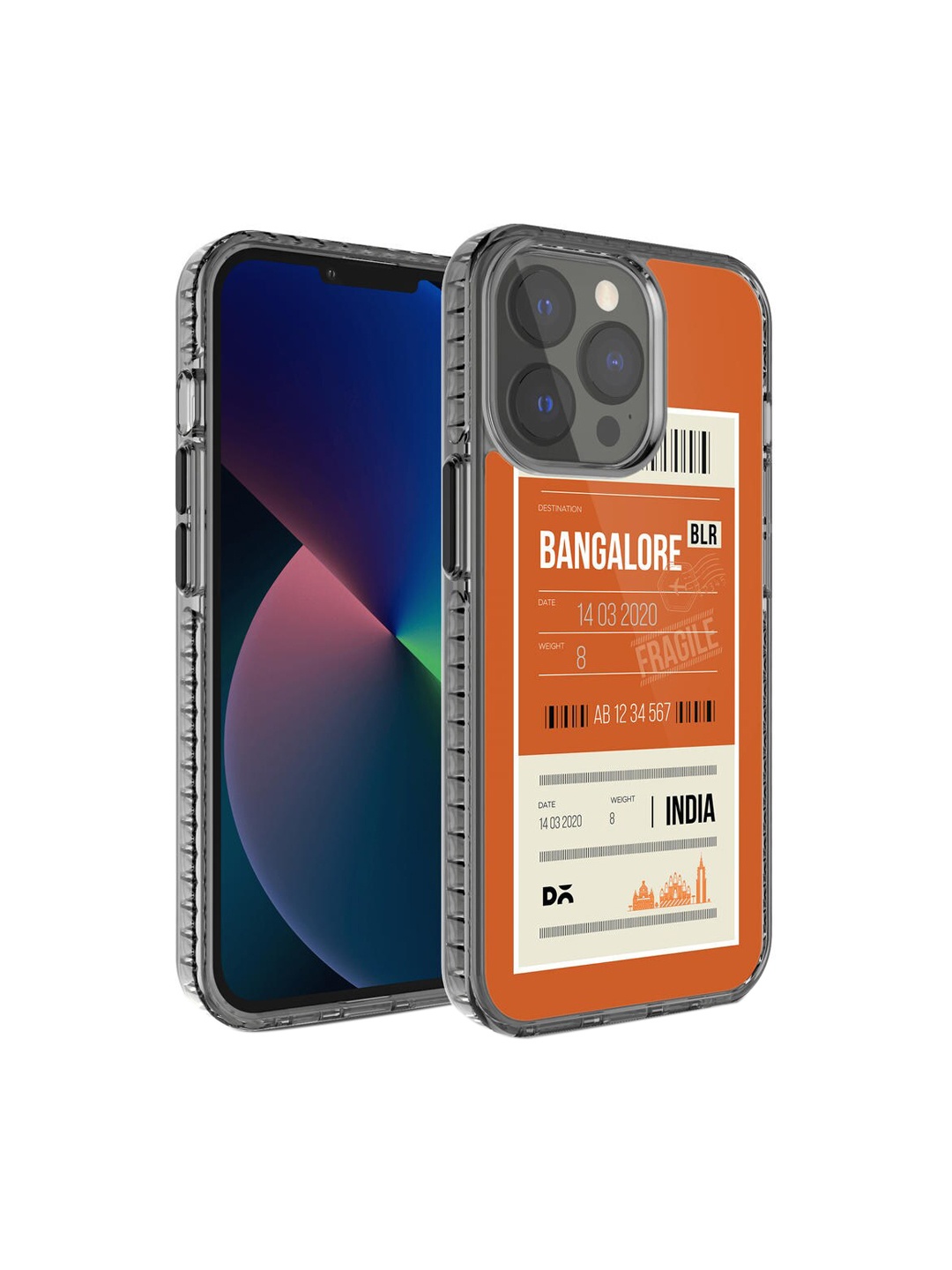 

DailyObjects Bangalore City Tag Back Cover For iPhone 13 Pro, Orange