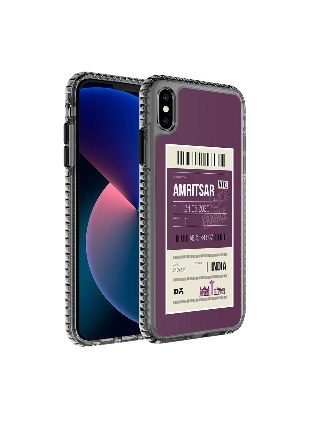 

DailyObjects Purple & White Printed Amritsar City Tag iPhone XS Phone Case