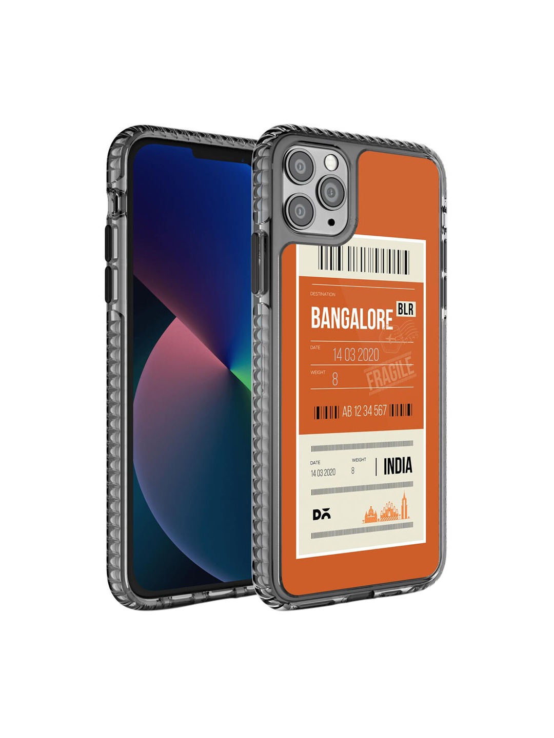 

DailyObjects Bangalore City Tag Back Cover For iPhone 11 Pro, Orange