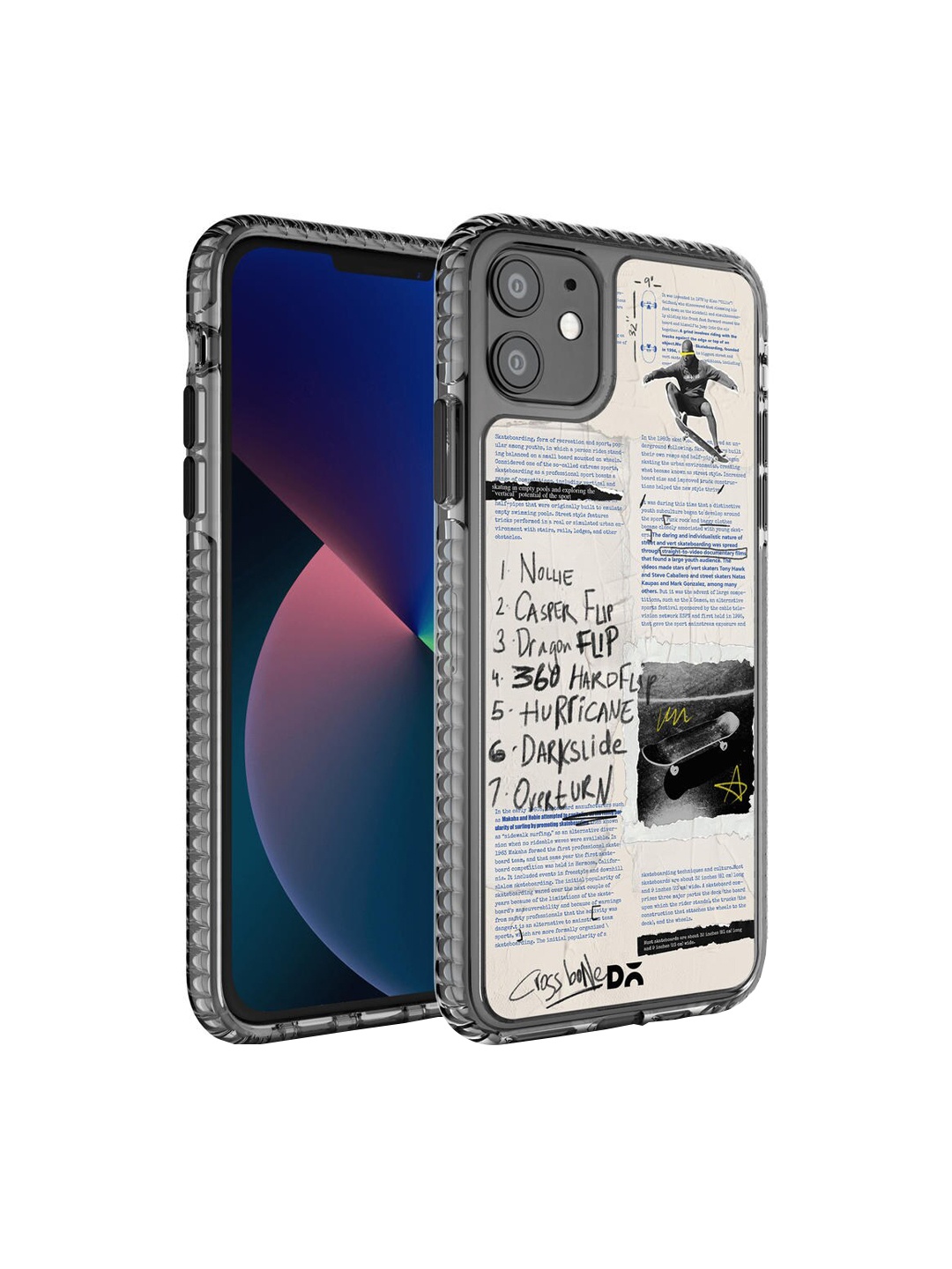 

DailyObjects White Flipster Printed Stride 2.0 iPhone 11 Case Cover, Multi