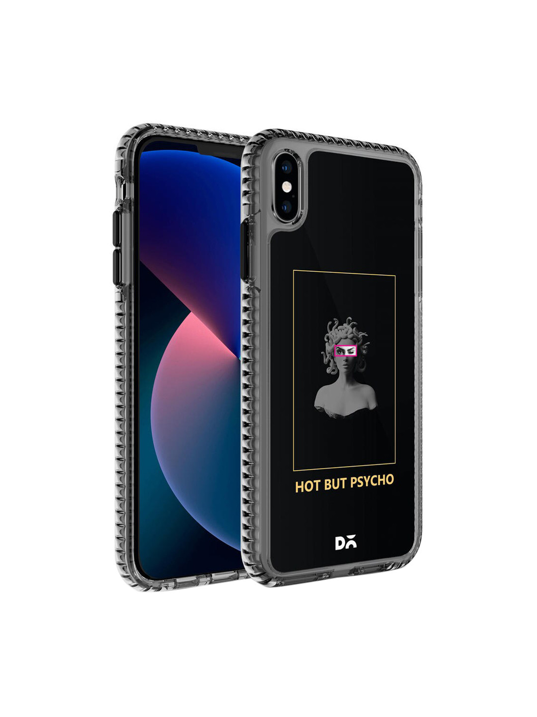 

DailyObjects Black & Grey Printed Hot Psycho iPhone X Phone Case, Multi