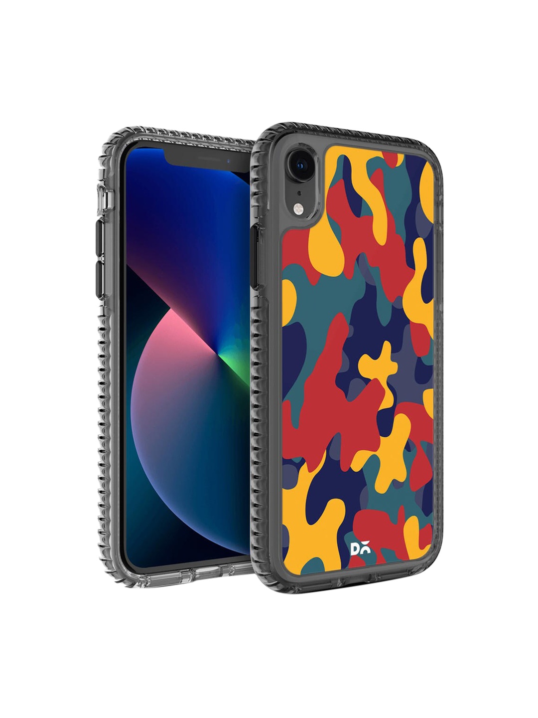 DailyObjects Blue & Yellow Printed iPhone XR Phone Case