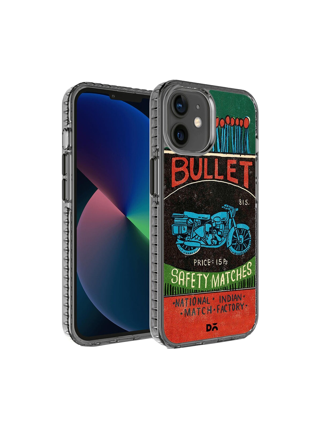 

DailyObjects Corel & Green Printed Bullet Matchbox iPhone 12 Phone Cases, Multi