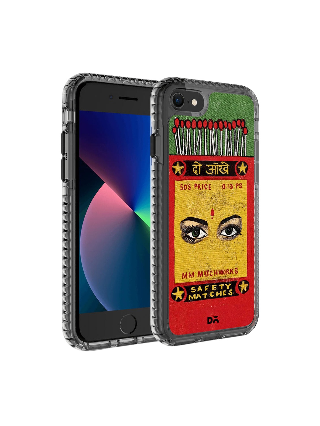 

DailyObjects Transparent & Red Printed iPhone 7 Back Cover
