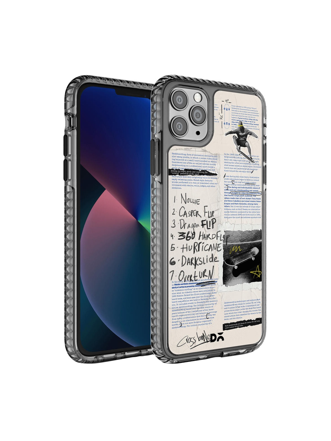 

DailyObjects White & Grey Printed Flipster iPhone 11 Pro Phone Case