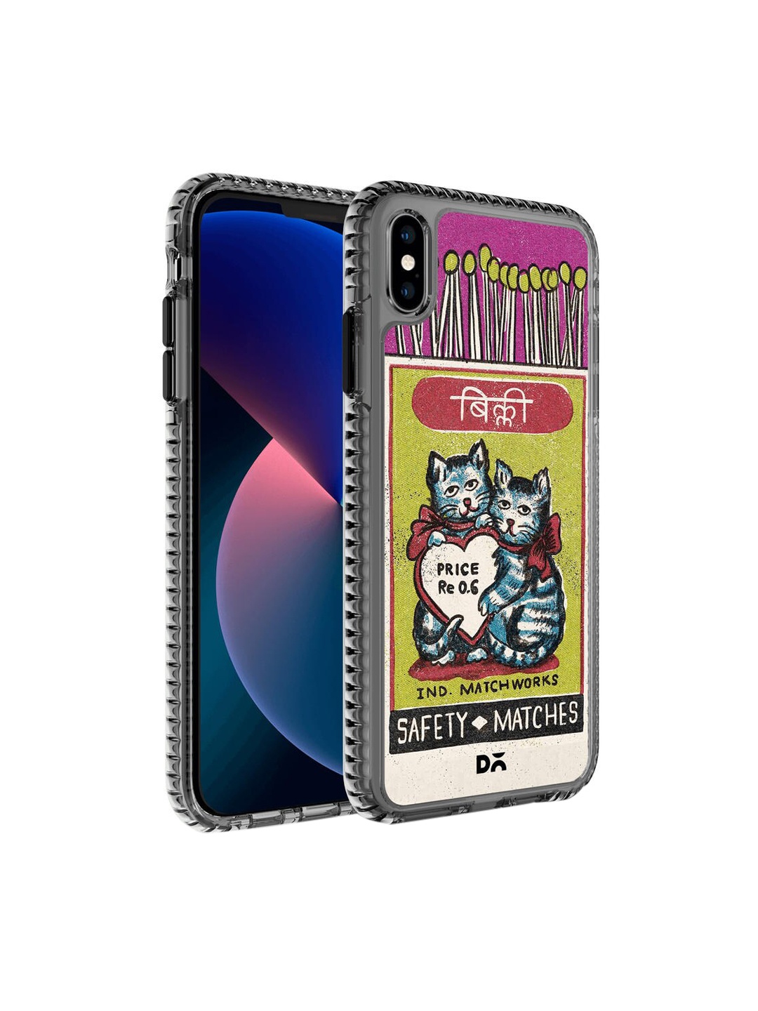 

DailyObjects Green & Grey Printed Billi Matchbox iPhone Xs Phone Case