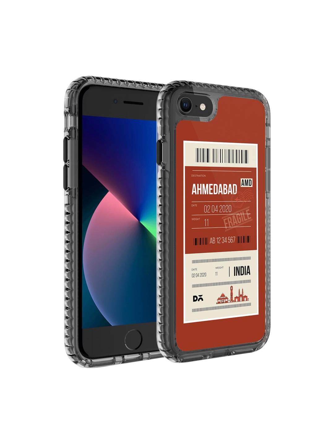 

DailyObjects Red Printed Ahmedabad City iPhone 8 Phone Case