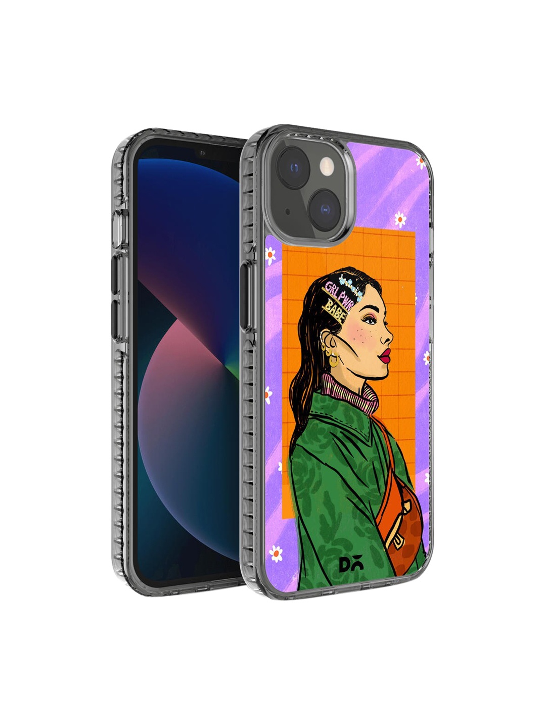 

DailyObjects Purple & Green Girl Power Babe iPhone 13 Stride 2.0 Case Cover
