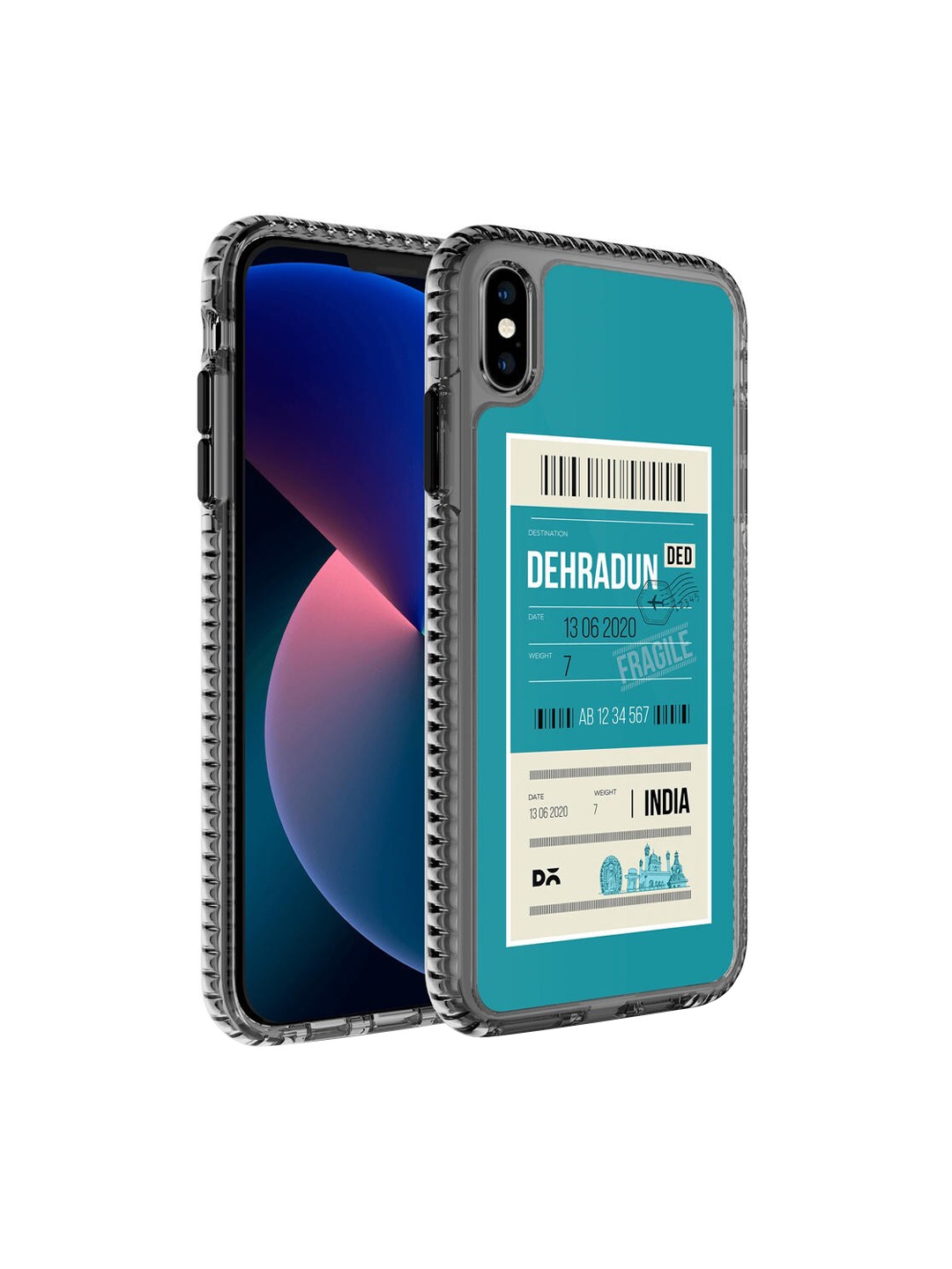 

DailyObjects Teal Blue Printed Dehradun City Tag iPhone XS MaxPhone Case