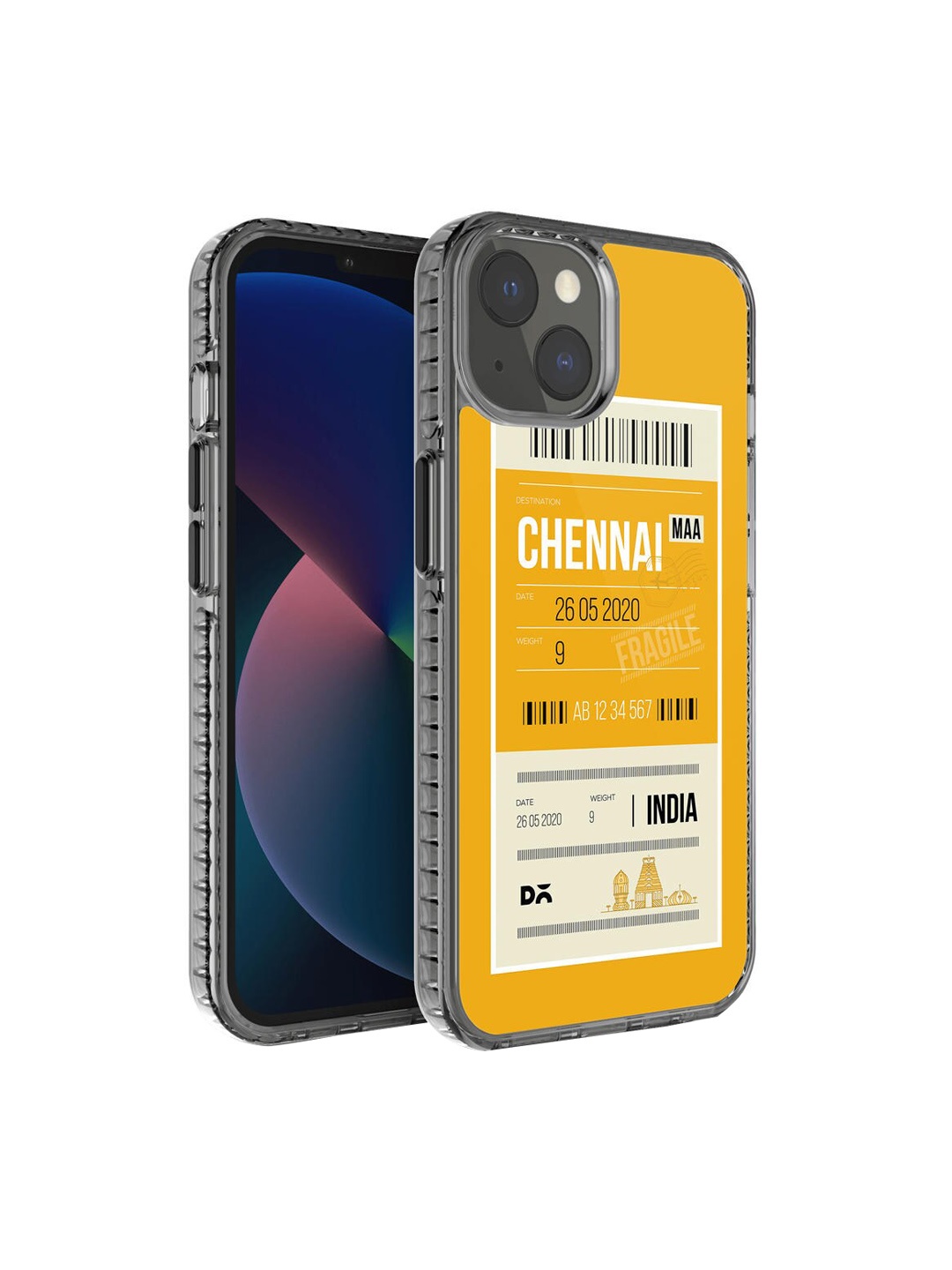 

DailyObjects Yellow & White Printed Chennai City Tag iPhone 13 Mini Phone Case