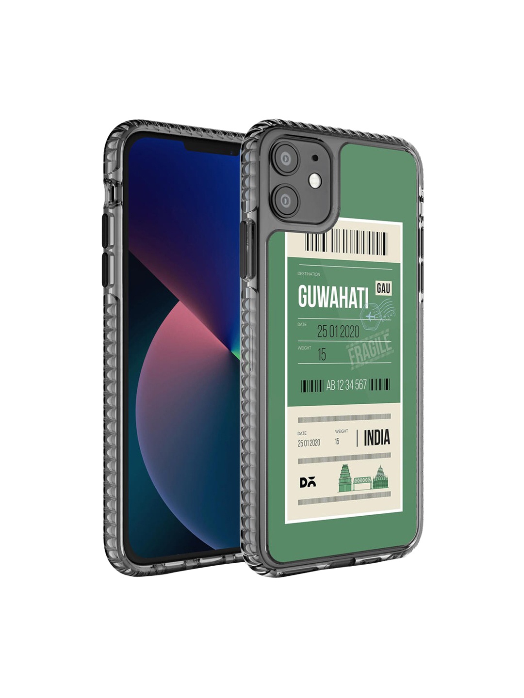 

DailyObjects Green & White Guwahati City Tag Stride 2.0 iPhone 11 Phone Case