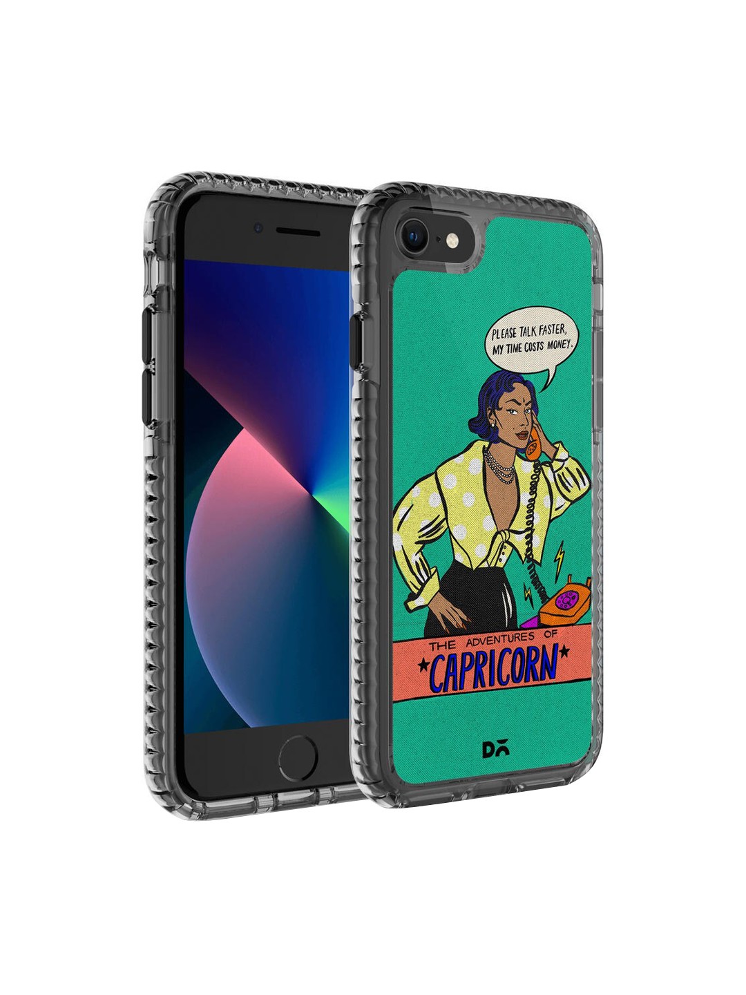 

DailyObjects Transparent & Green Printed iPhone 7 Back Cover