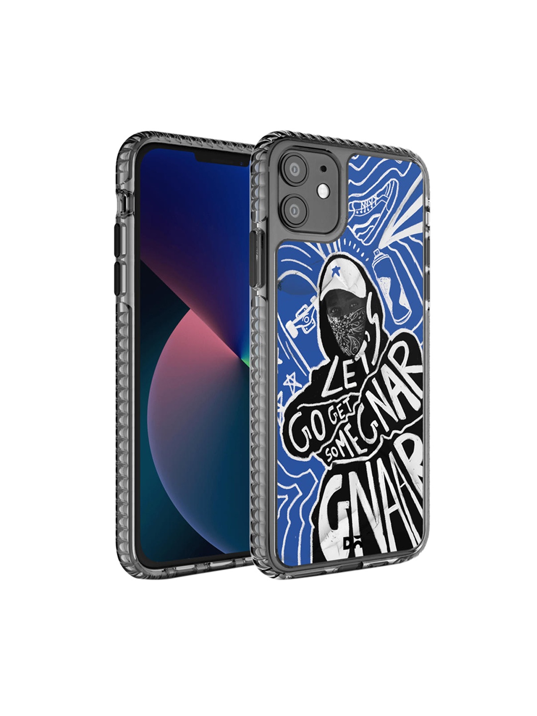 

DailyObjects Blue & Black Printed Gnarcotic iPhone 11 Phone Case