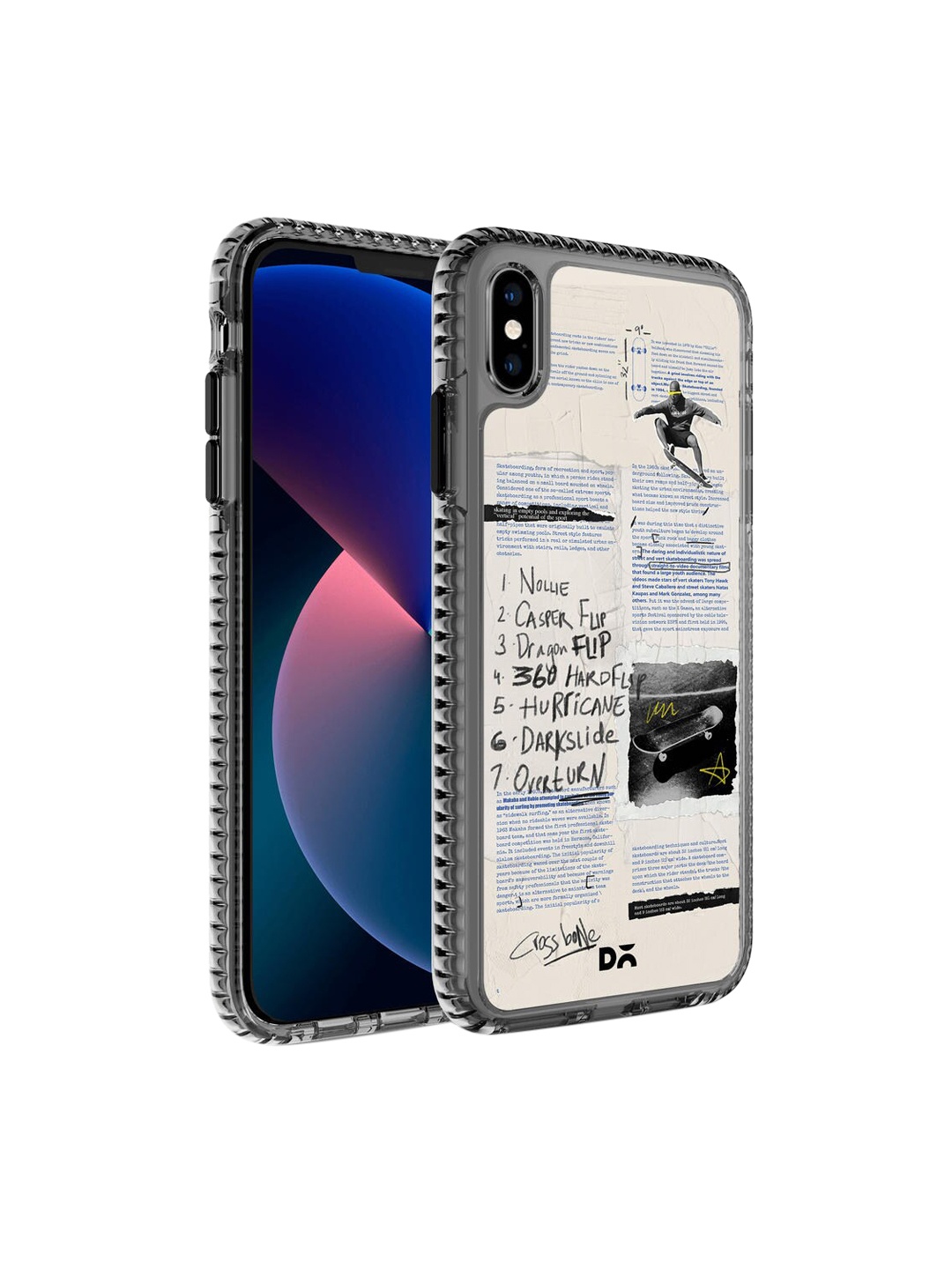 

DailyObjects Off white & Black Printed Flipster iPhone XS Phone Case