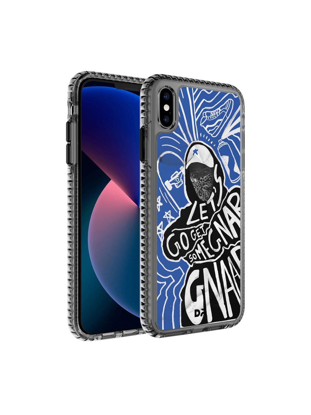 

DailyObjects Blue & Black Printed Gnarcotic iPhone XS Max Phone Case