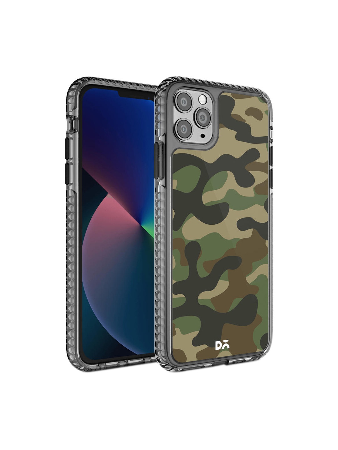 

DailyObjects Green & Black Camouflage iPhone 11 Pro Stride 2.0 Case Cover, Multi