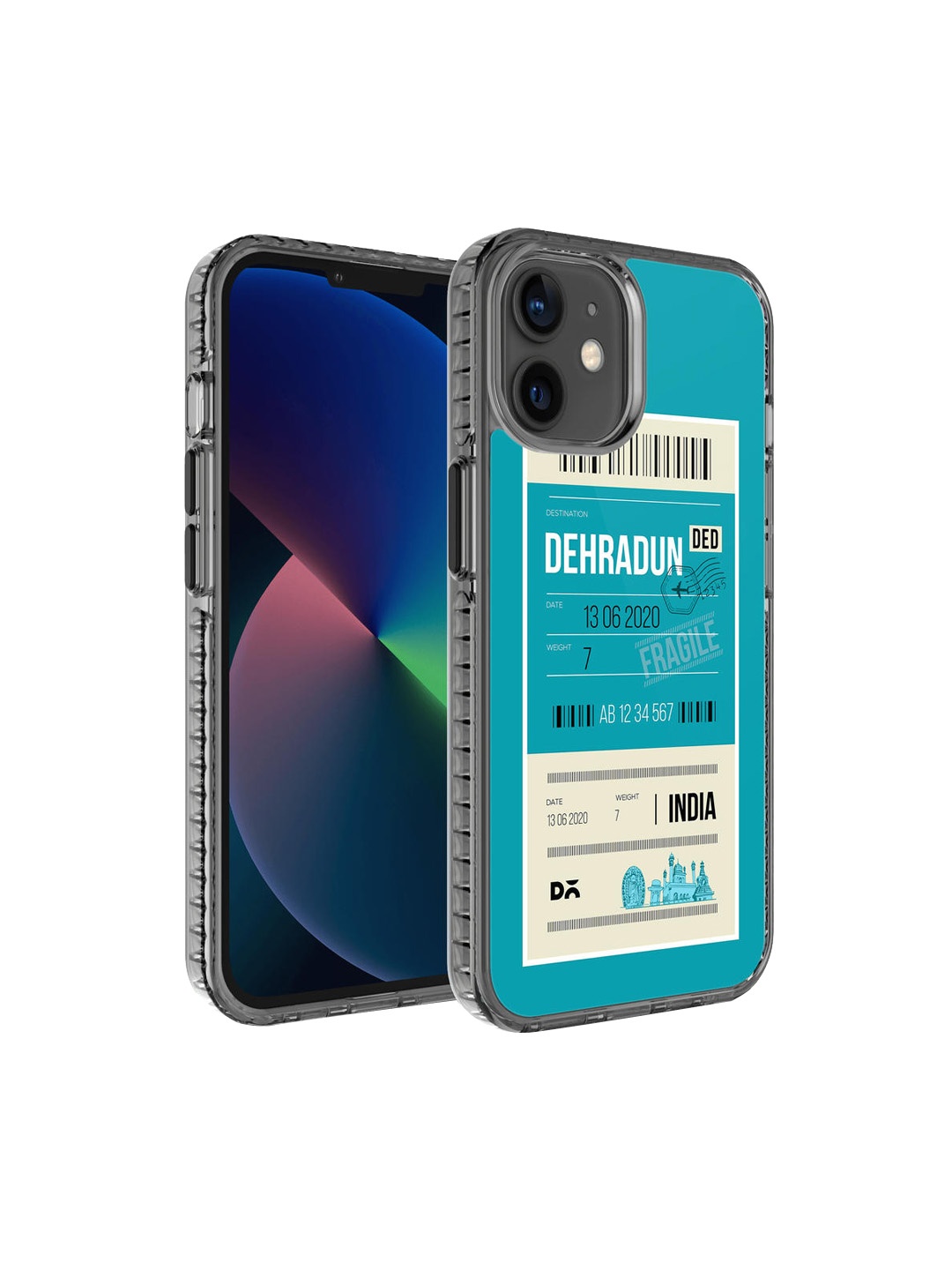 

DailyObjects Blue & White Printed Dehradun City Tag iPhone 12 Mini Phone Case
