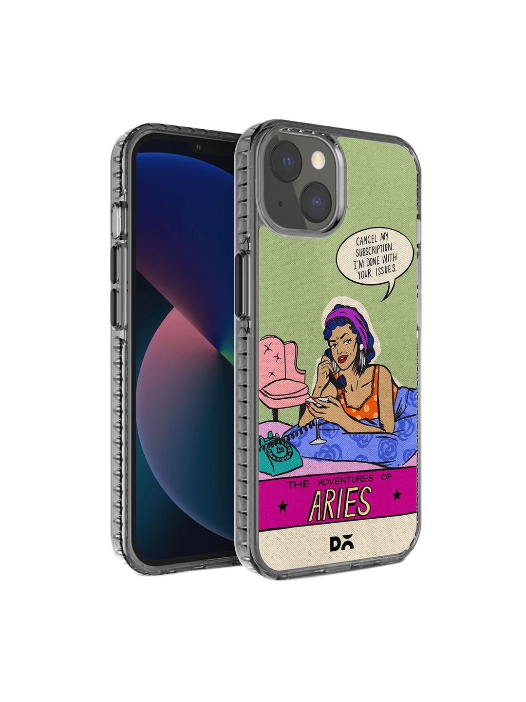 

DailyObjects Green & Pink Aries iPhone Max 13 Case