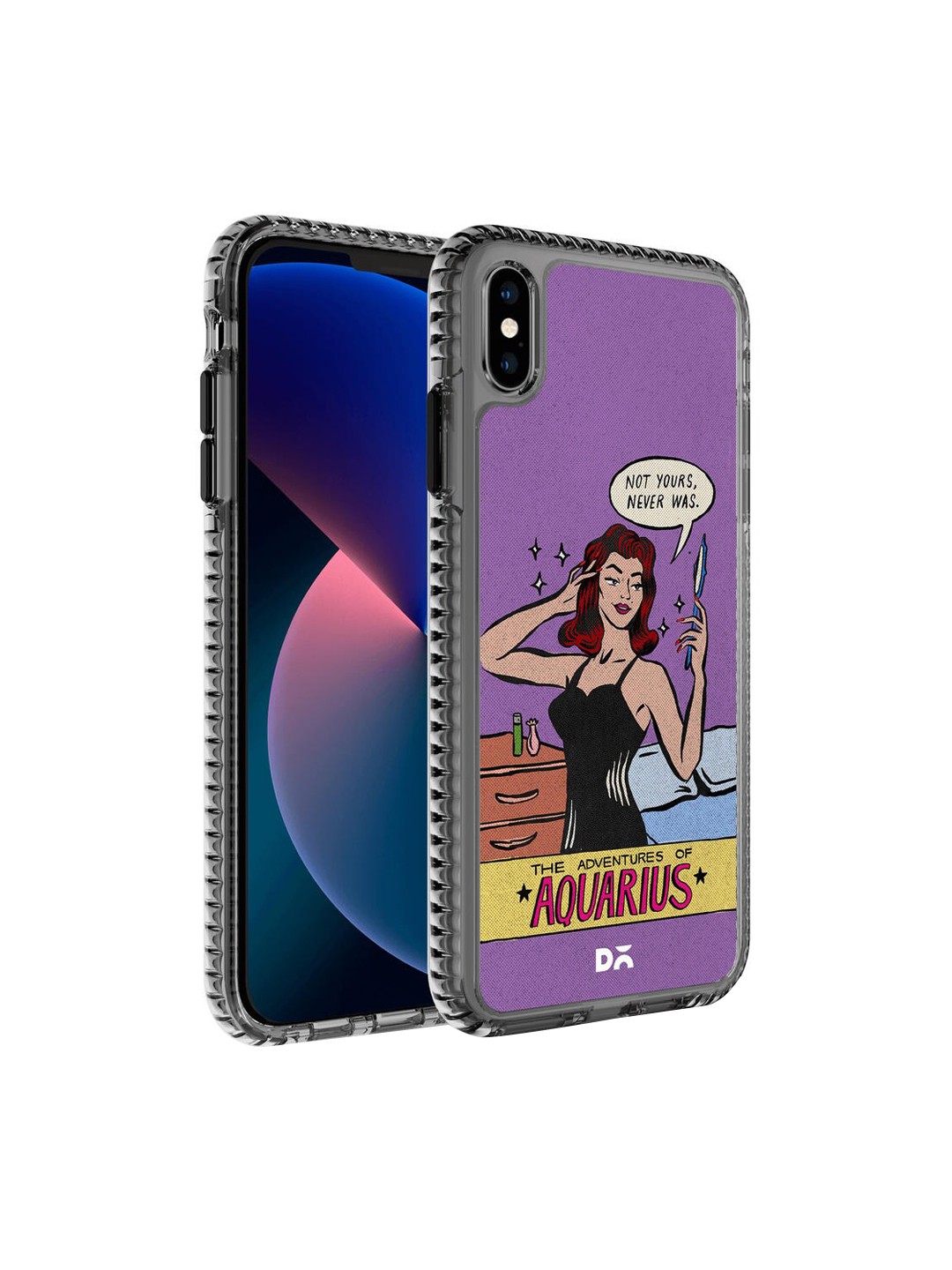 

DailyObjects Purple & Yellow Printed Aquarius iPhone XS Max Phone Case