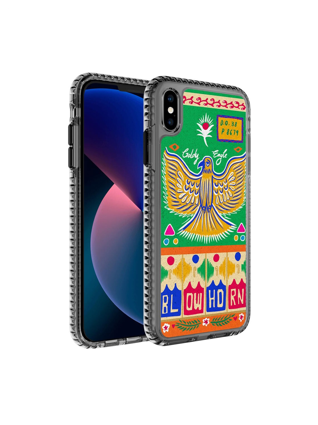 

DailyObjects Green & Mustard Printed Goldy Eagle Truckback iPhone XS Phone Case