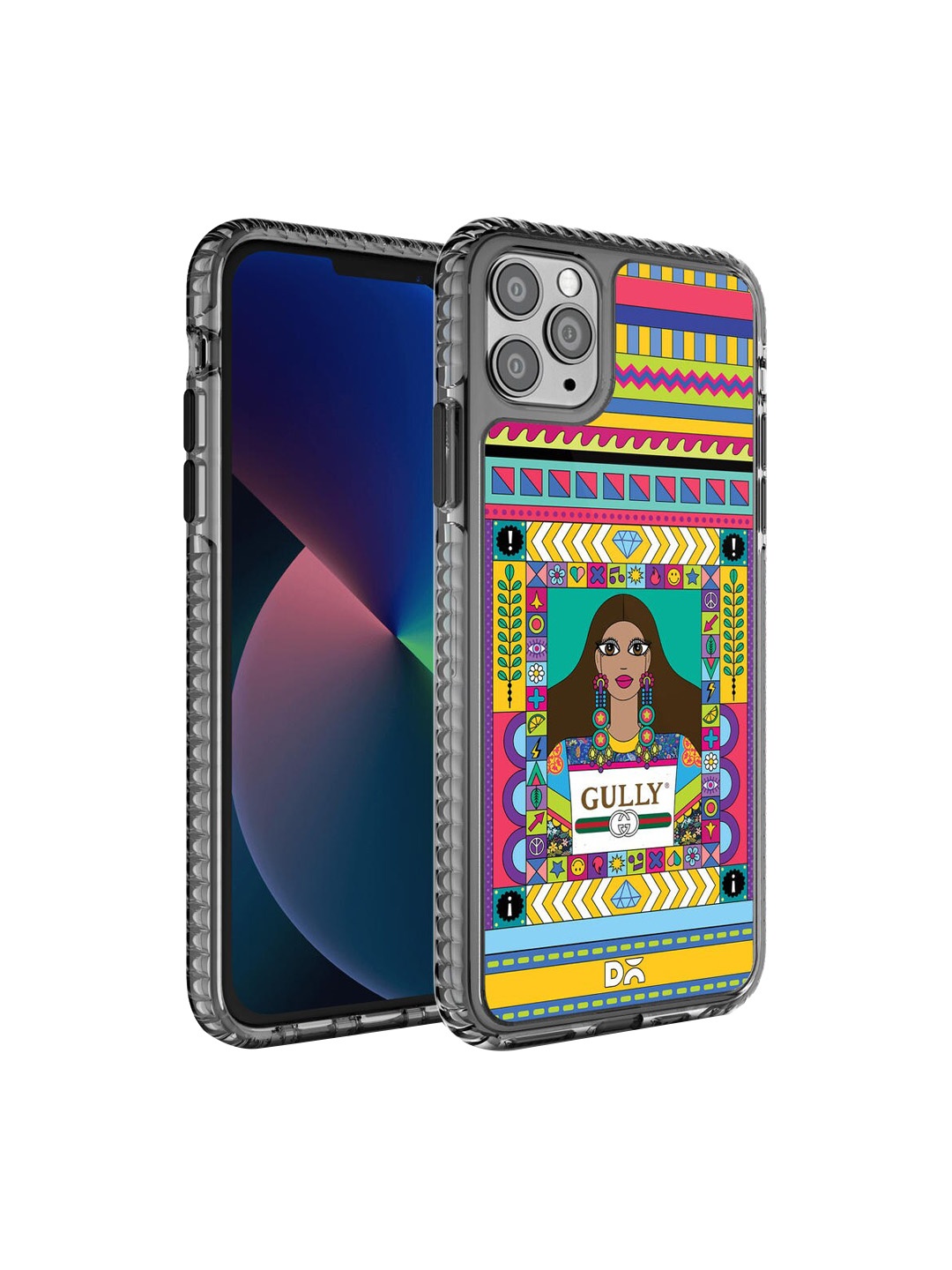 

DailyObjects Blue & Pink Gully Gal iPhone 11 Pro Back Case