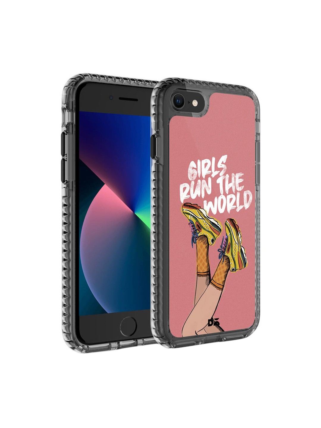

DailyObjects Peach-Colored & White Printed iPhone 7 Phone Case