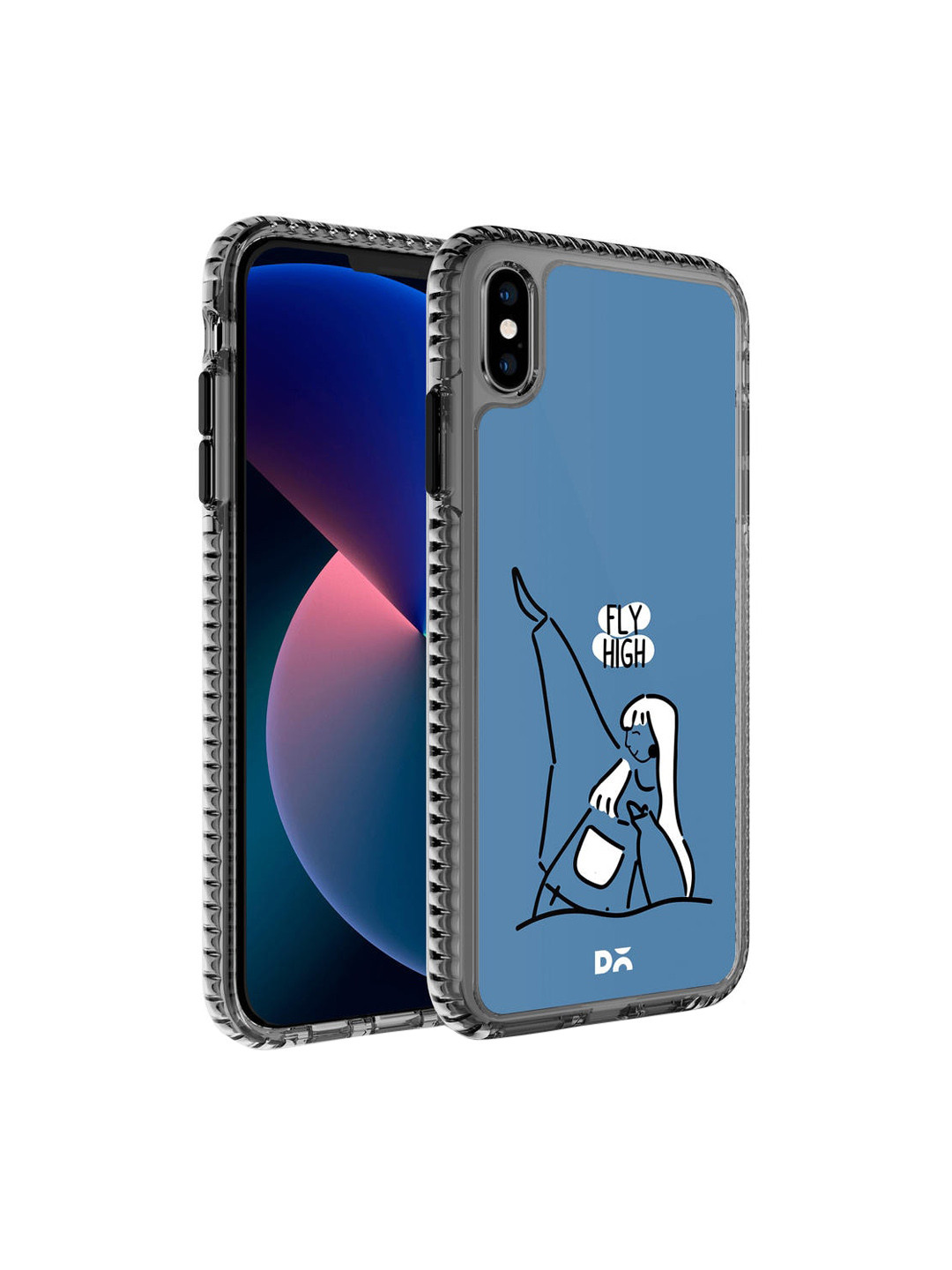 

DailyObjects Blue & White Printed Flying High iPhone XS Phone Case