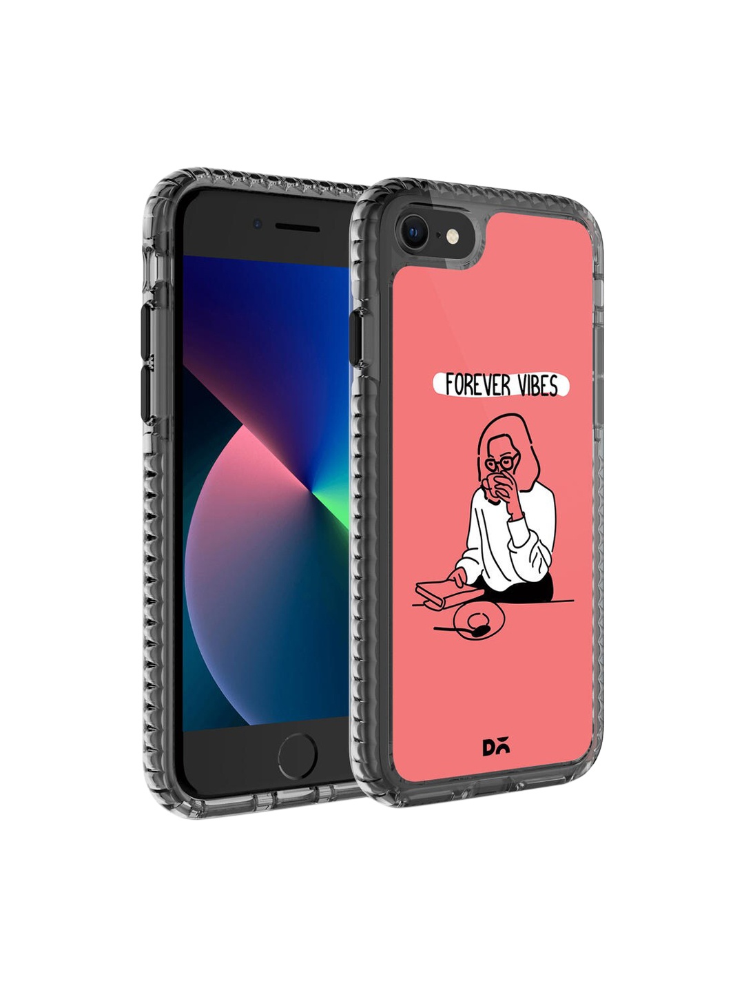 

DailyObjects Peach & White Forever Vibes iPhone 8 Stride 2.0 Case Cover