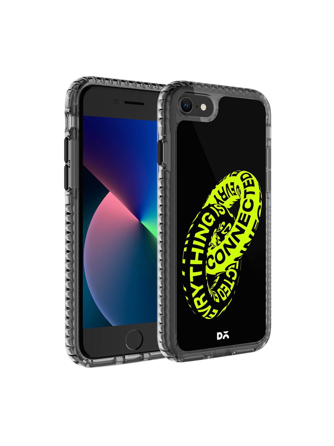 

DailyObjects Black & Green Printed Everything Is Connected iPhone 8 Phone Case
