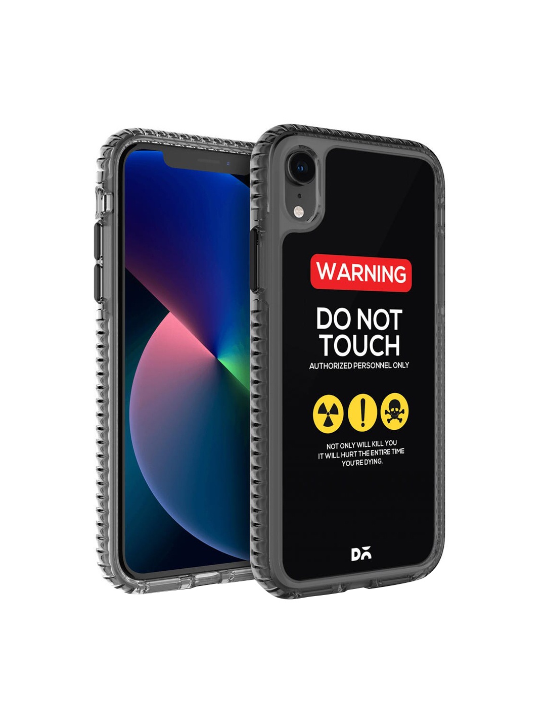 

DailyObjects Black Printed Do Not Touch iPhone XR Phone Case