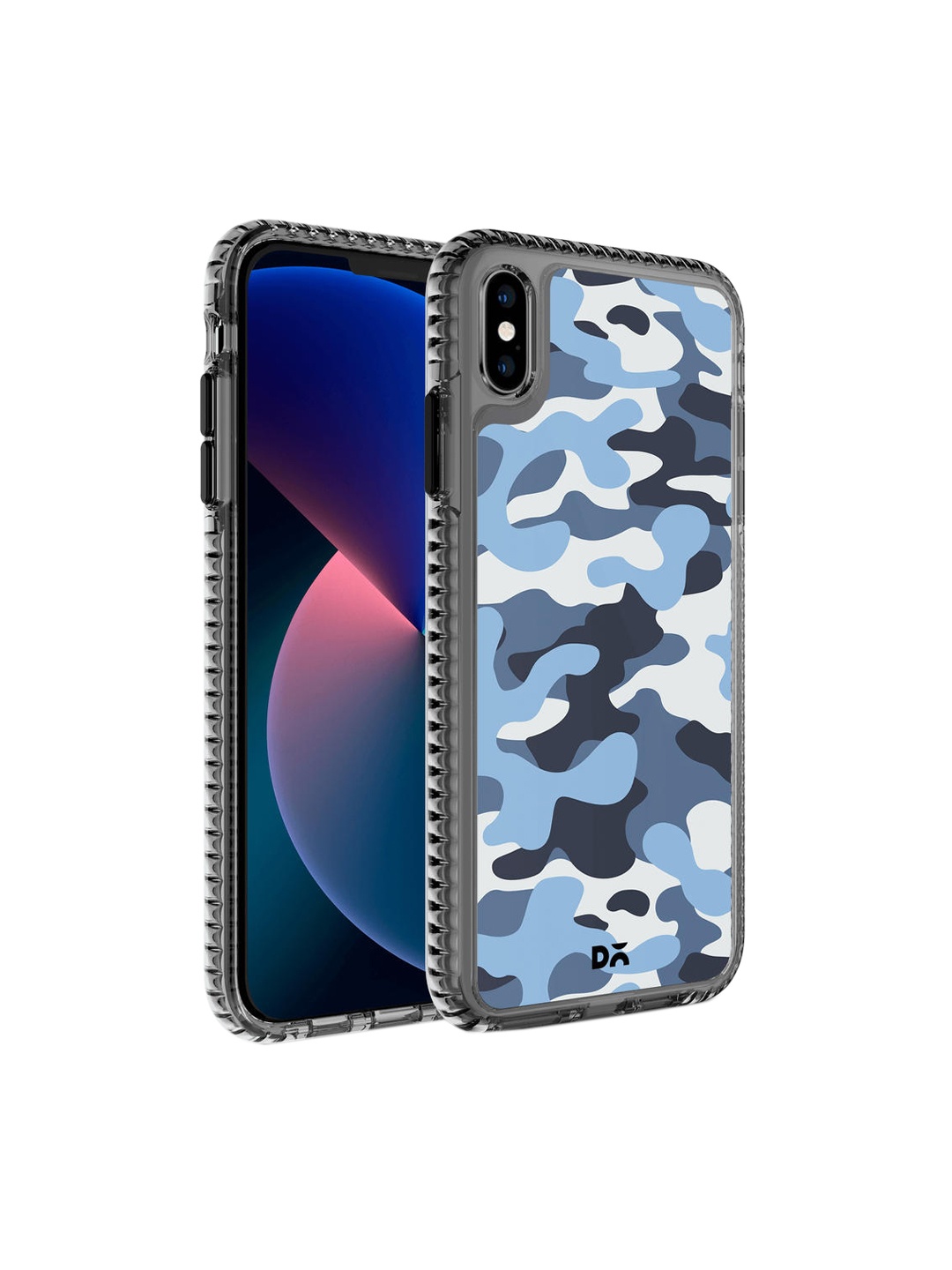 

DailyObjects Blue Printed Camouflage Aquatic iPhone XS Phone Case