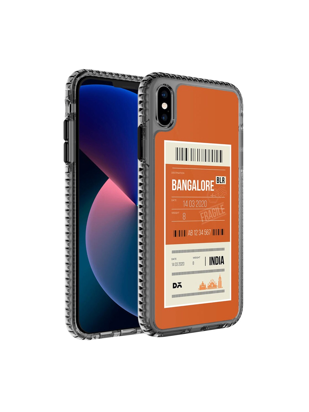 

DailyObjects Orange & Grey Printed Bangalore City iPhone XS Phone Case