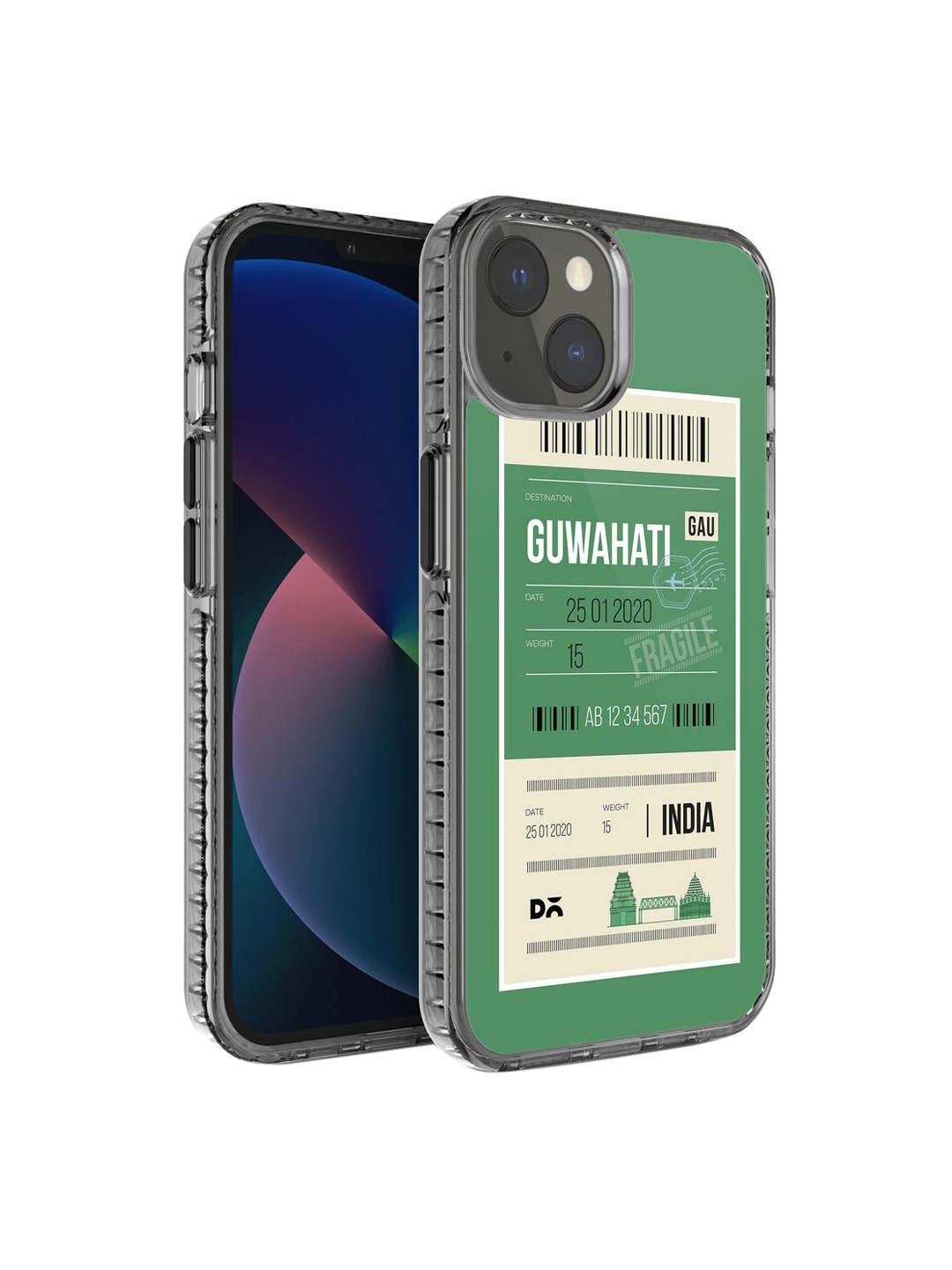 

DailyObjects Green & White Guwahati City iPhone 13 Back Case