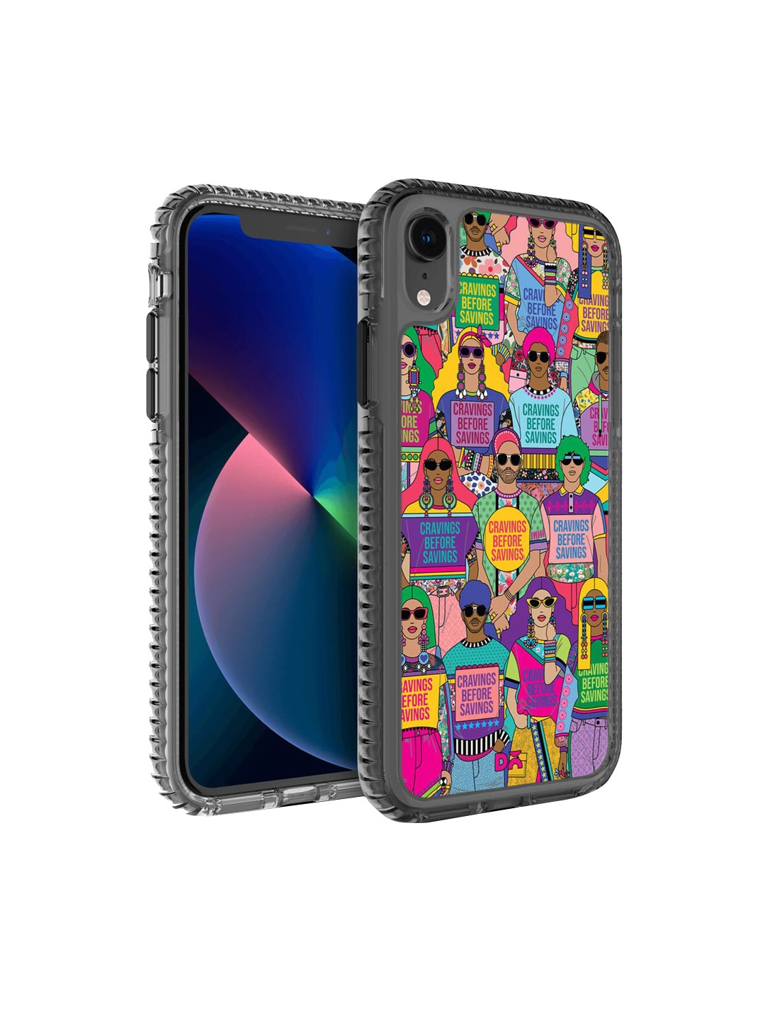 

DailyObjects Blue & Green Printed iPhone XR Phone Case