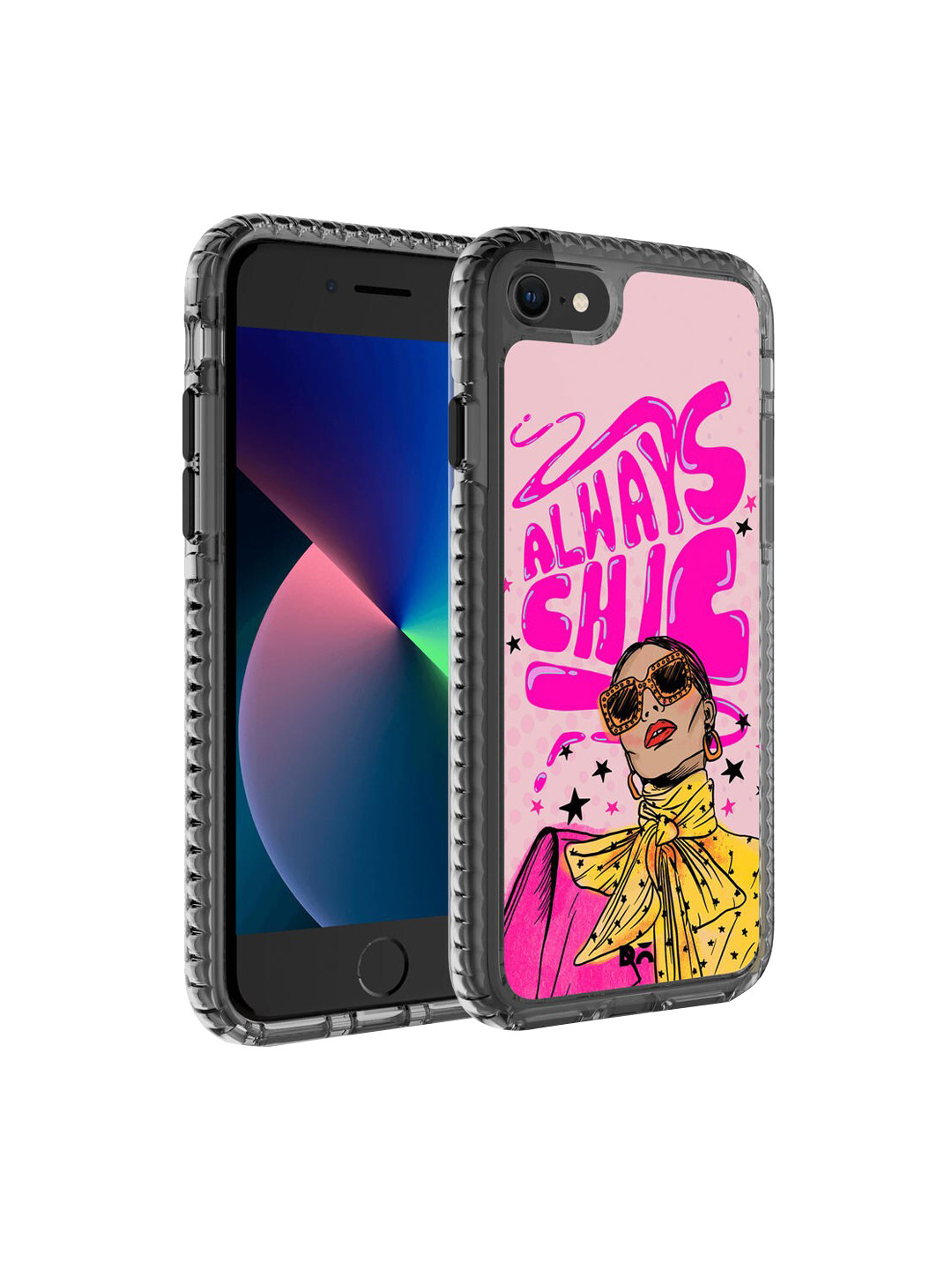 

DailyObjects Pink & Yellow Printed iPhone 7 Mobile Case