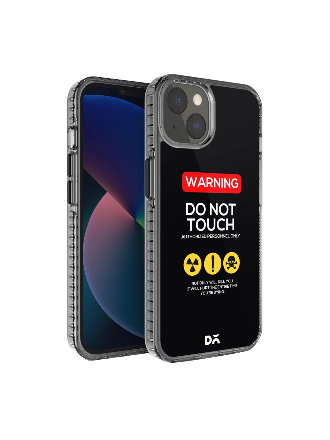 

DailyObjects Black Printed Do Not Touch iPhone 13 Mini Phone Case