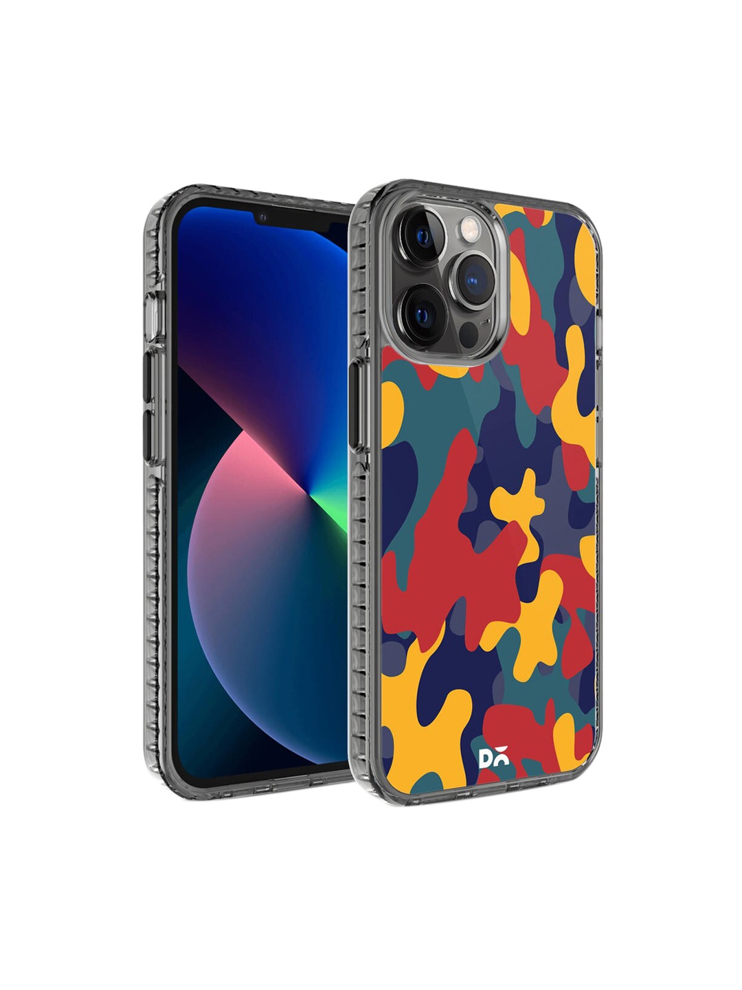 

DailyObjects Multi Colored Printed Color Block Camo iPhone 12 Pro Phone Case